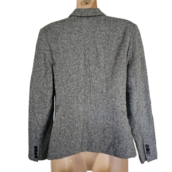 The Limited Wool Blend Gray,Black,White Tweed Blazer Jacket Size Women's Small - Picture 3 of 11